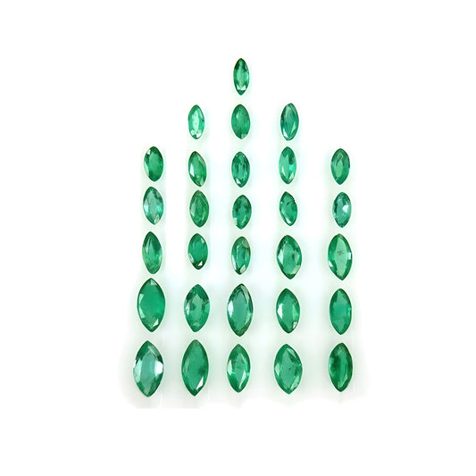 emarald faceted cut gemstone