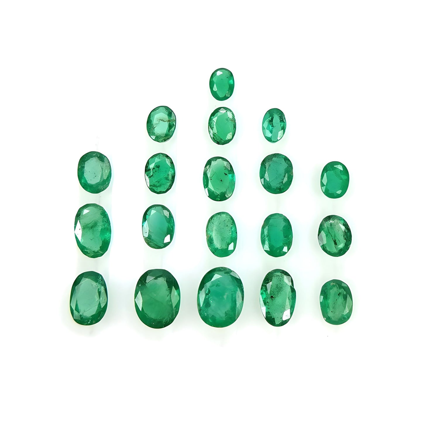 emrald faceted cut gemstone