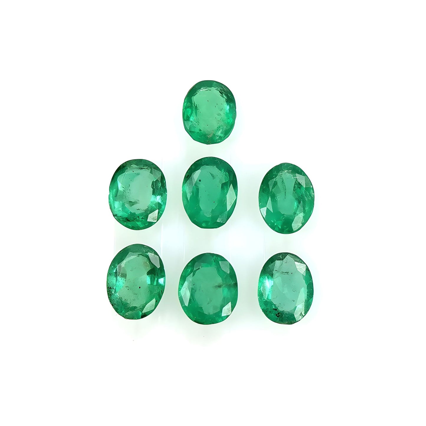 emerald faceted cut gemstone