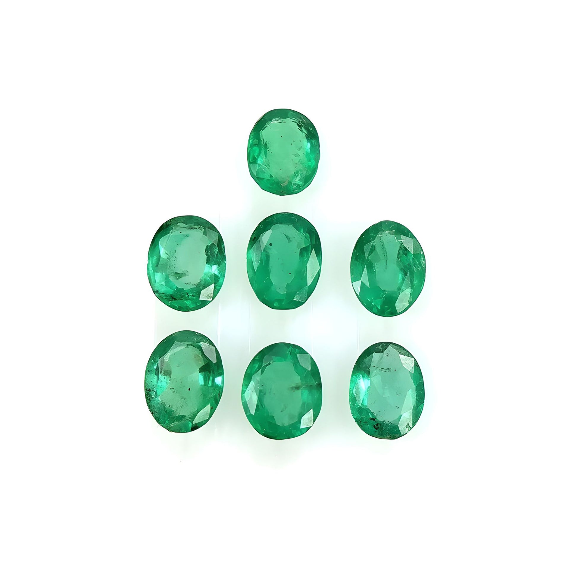 emerald faceted cut gemstone