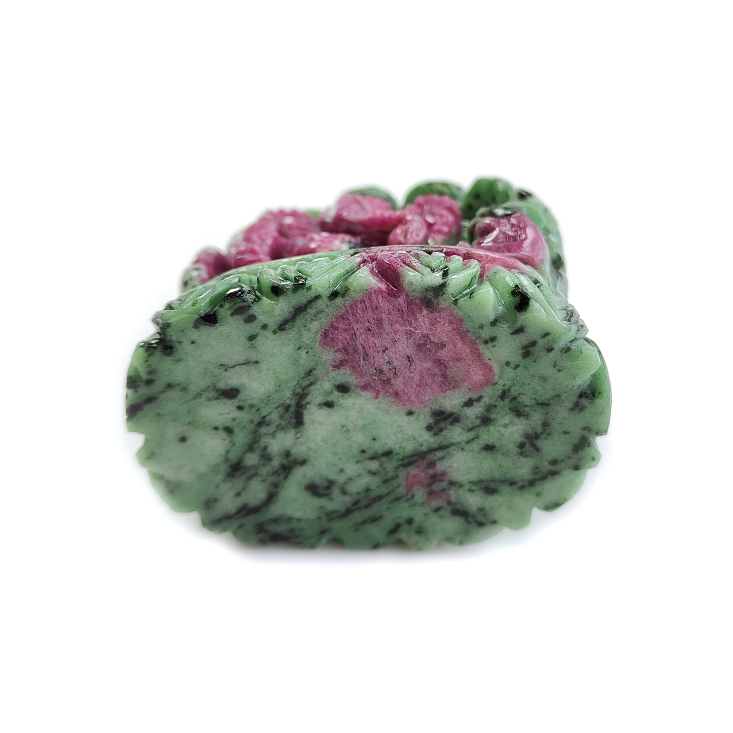 875.00cts Natural Untreated Zoisite Ruby Carving Sculpture Figurine Lord Ganesha Idol