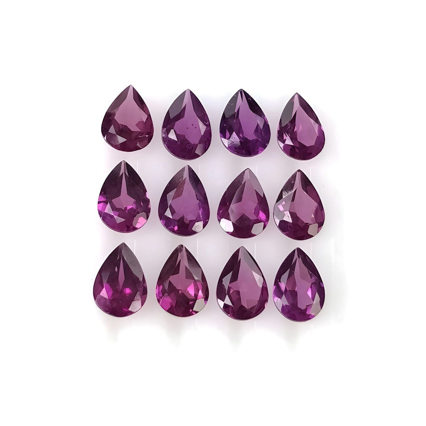 garnet faceted cut gemstone