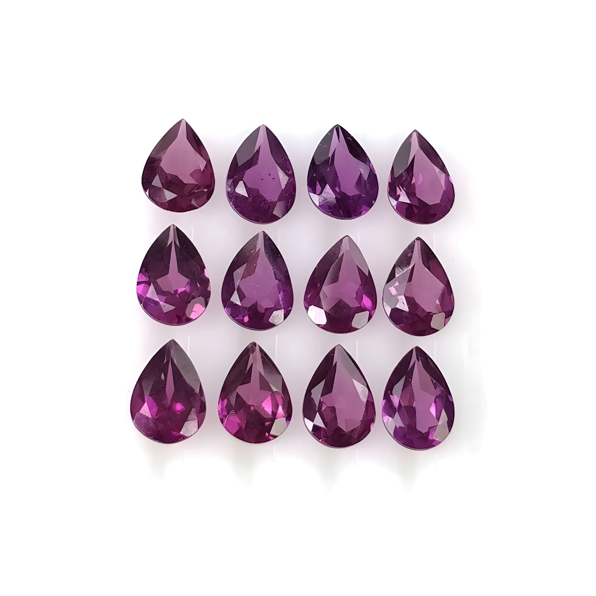 garnet faceted cut gemstone