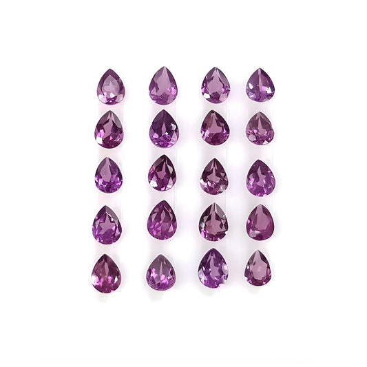 garnet faceted cut gemstone