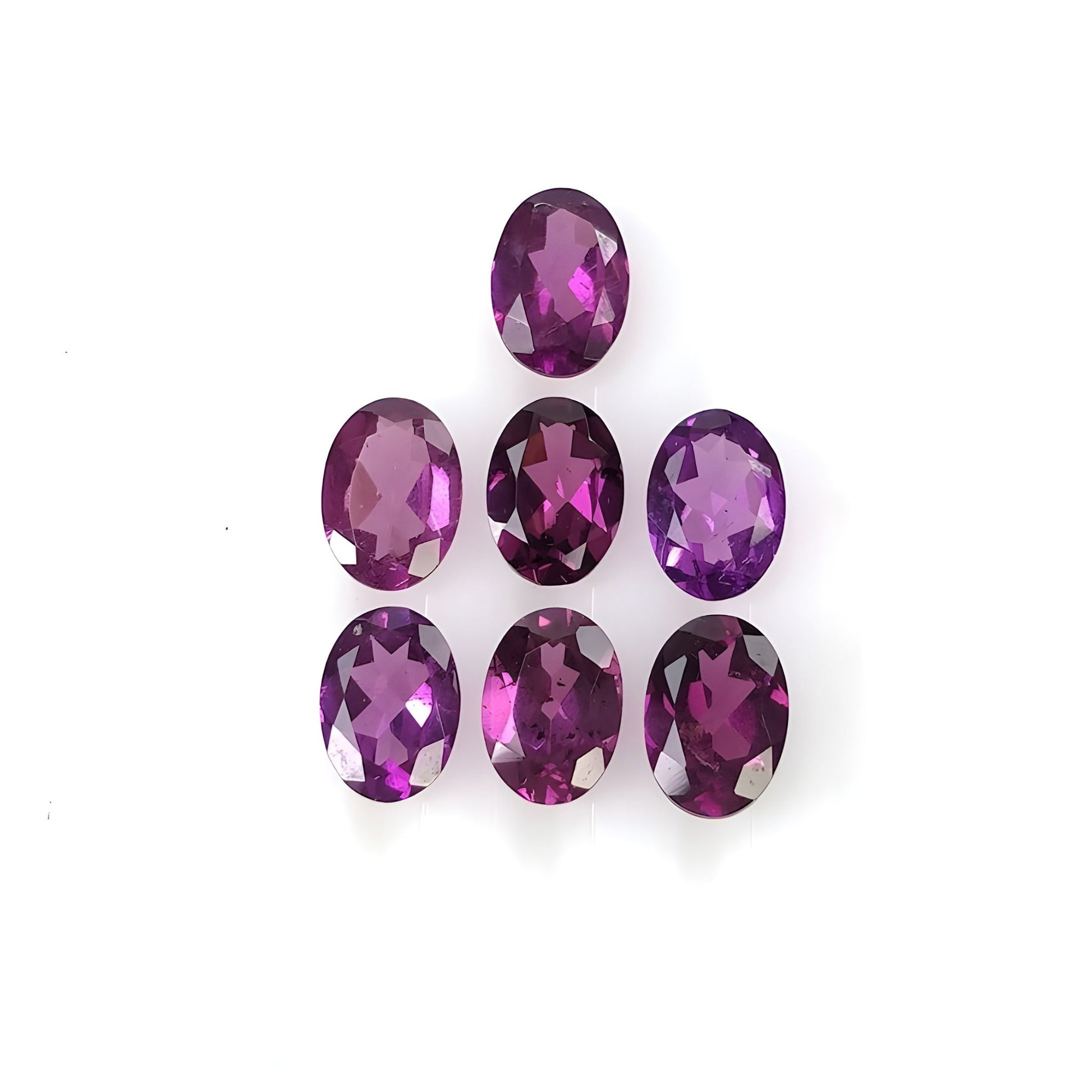garnet faceted cut gemstone