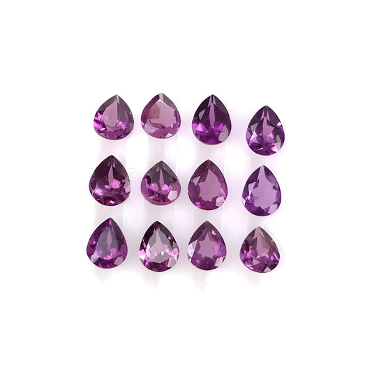 garnet faceted cut gemstone