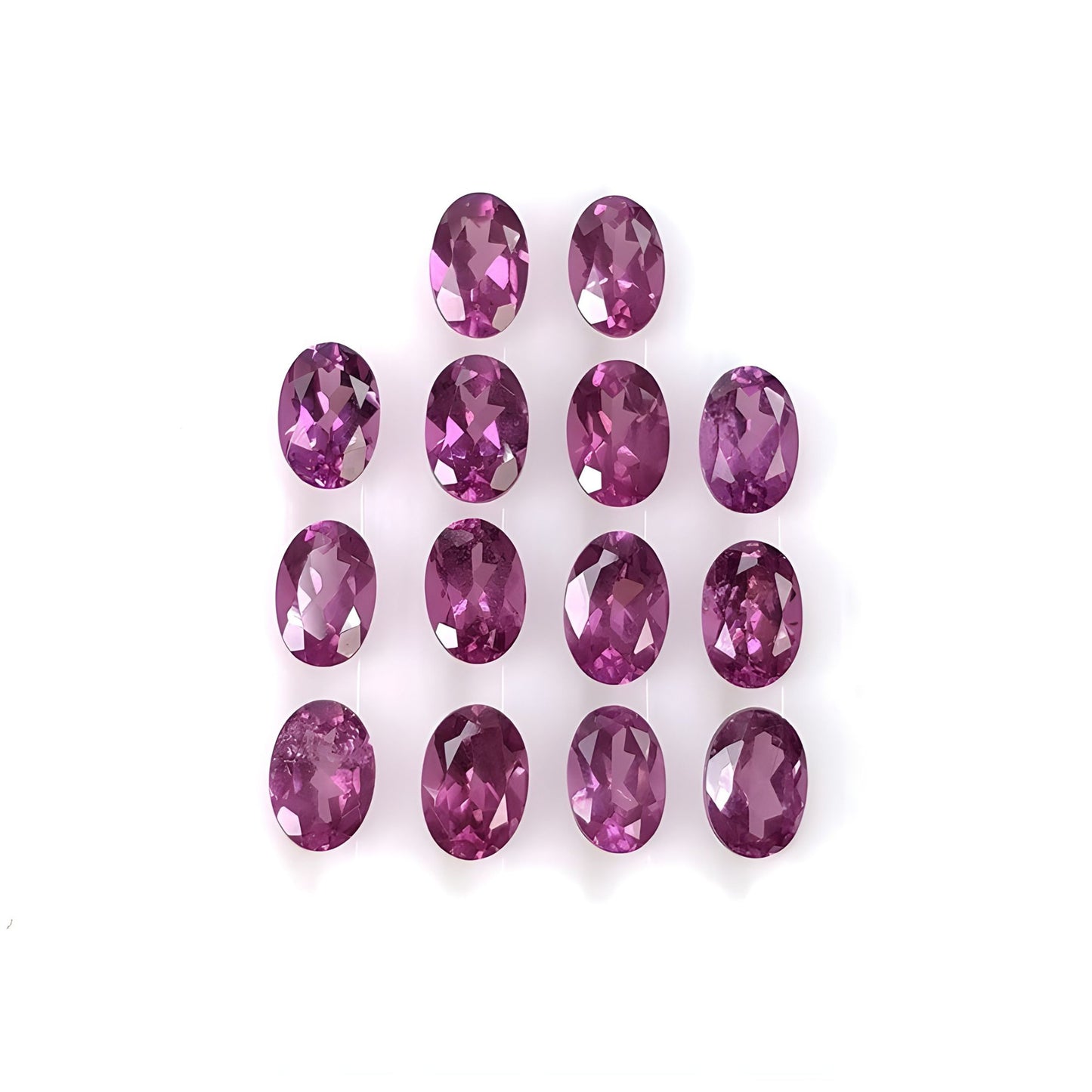 garnet faceted cut gemstone