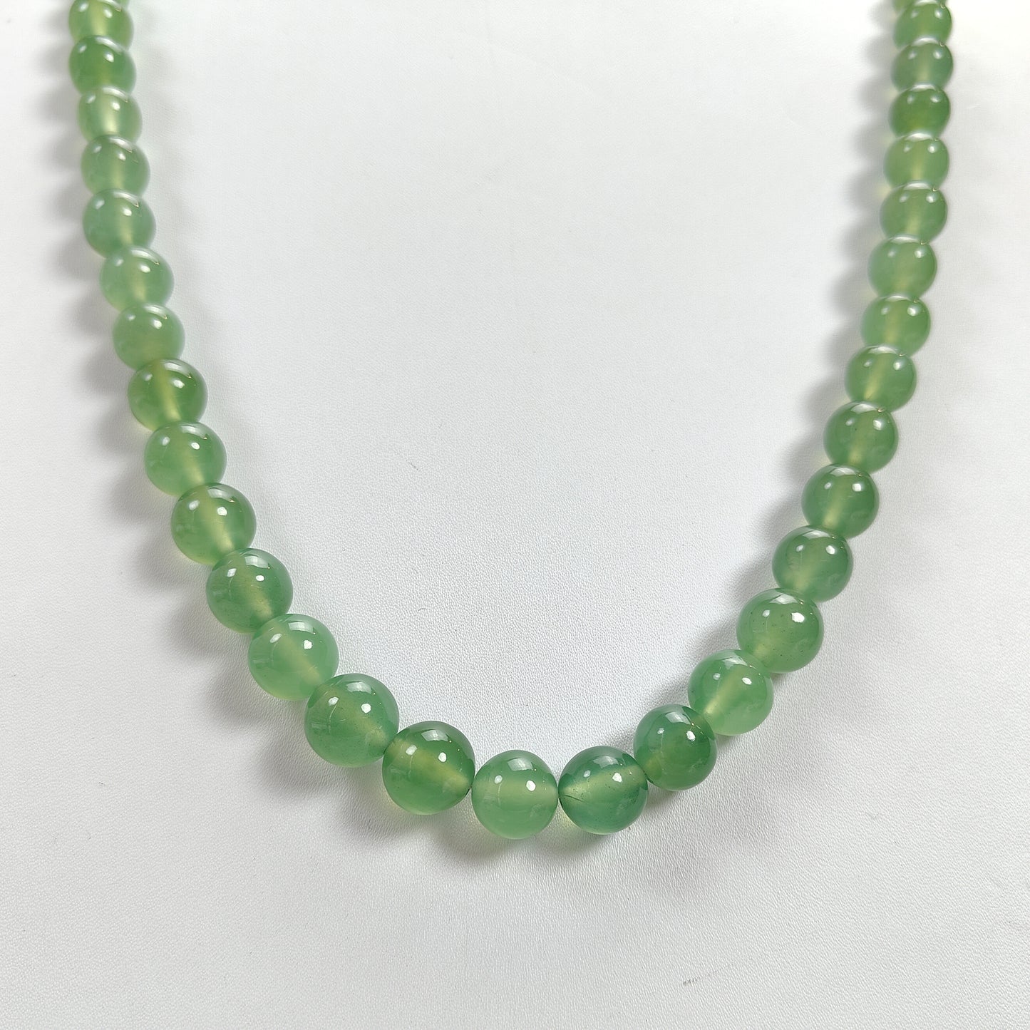 サーペンタインプレーンビーズラウンドネックレス