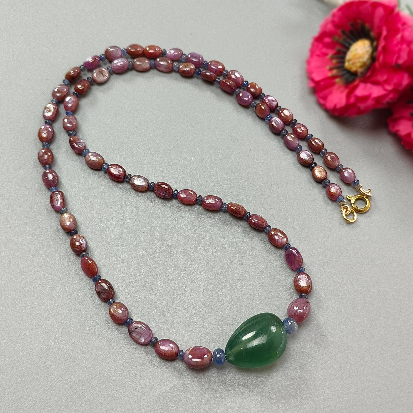 Ruby Beads Necklace