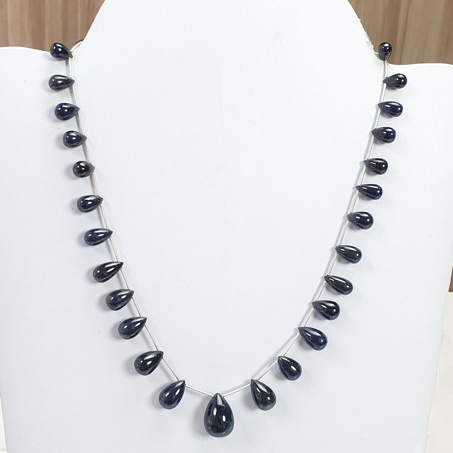 Blue Sapphire Beads Necklace