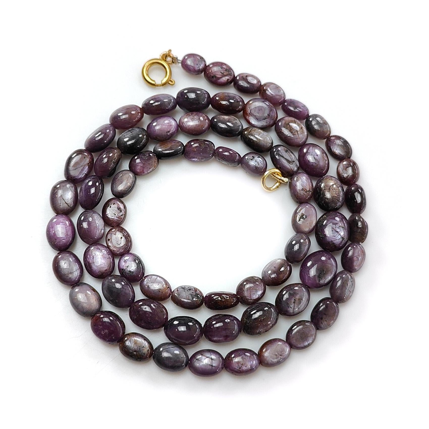Pink Sapphire Beads Necklace