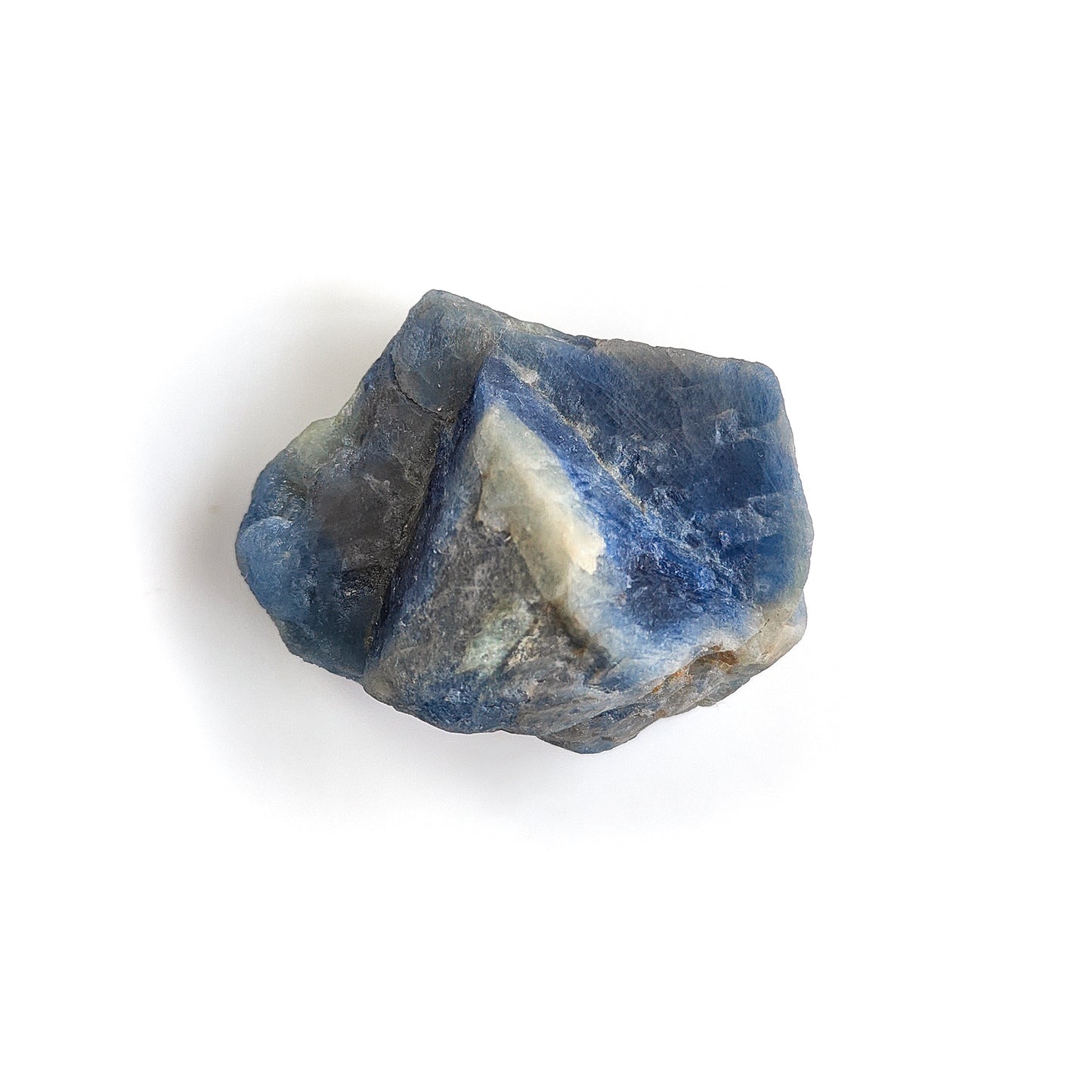 Record Keeper Blue SAPPHIRE Gemstone Crystal : 237.70cts Natural Unheated Triangle Formative Sapphire Rough Specimen 38*45mm