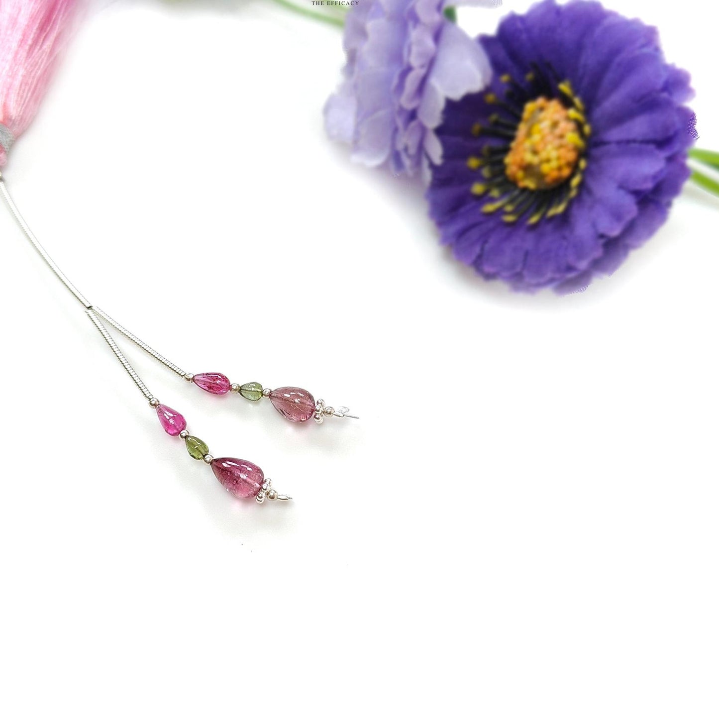 Watermelon Tourmaline Gemstone Loose Beads: 4.25cts Natural Multi Color Tourmaline Uneven Shape Plain Drops Nuggets 3.5mm - 8mm