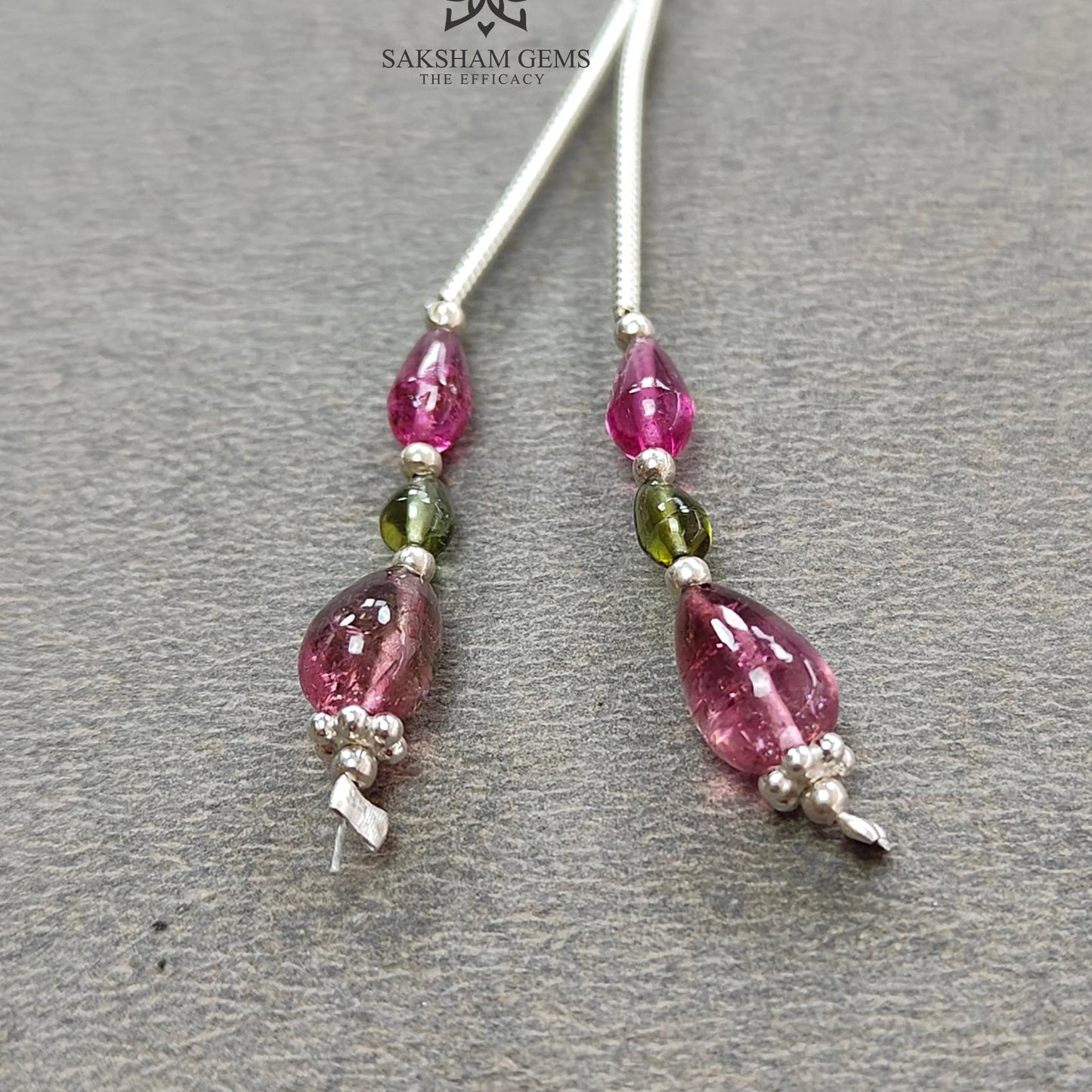 Watermelon Tourmaline Gemstone Loose Beads: 4.25cts Natural Multi Color Tourmaline Uneven Shape Plain Drops Nuggets 3.5mm - 8mm