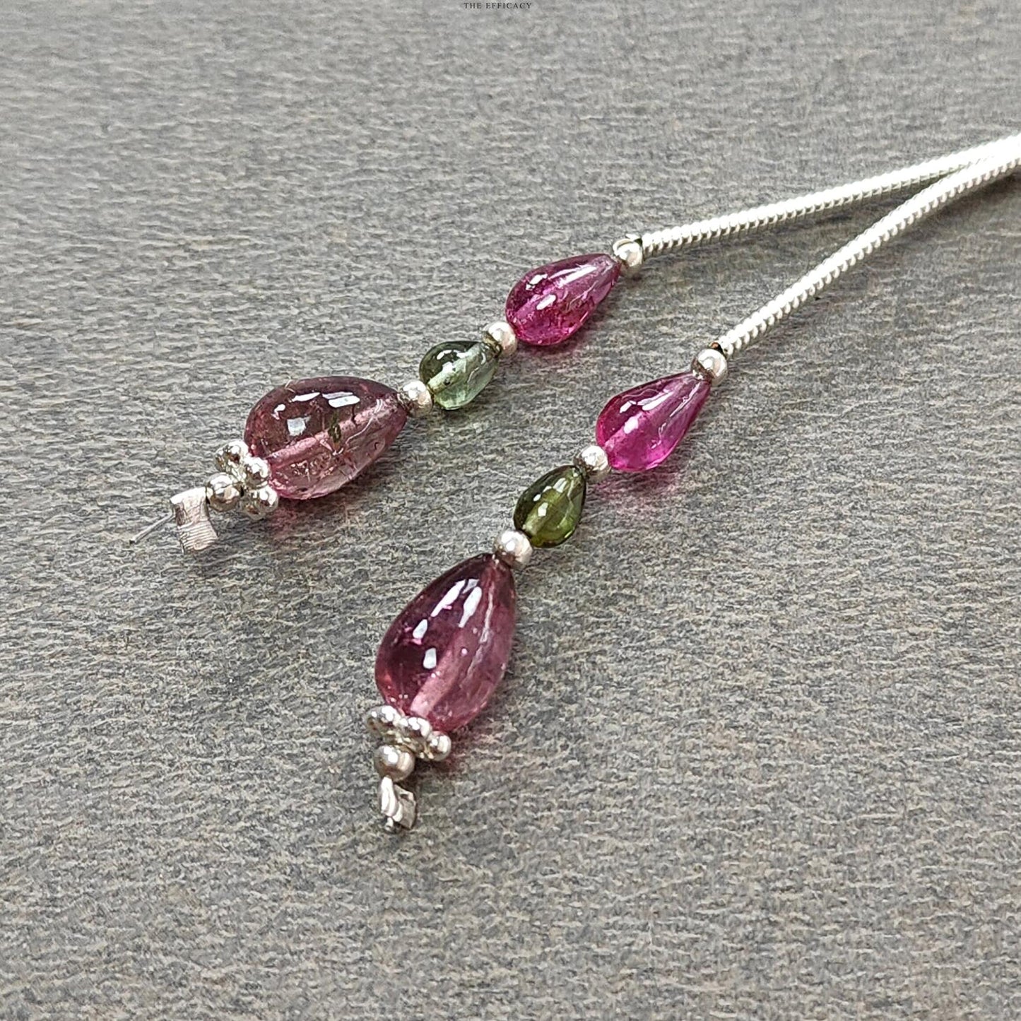 Watermelon Tourmaline Gemstone Loose Beads: 4.25cts Natural Multi Color Tourmaline Uneven Shape Plain Drops Nuggets 3.5mm - 8mm