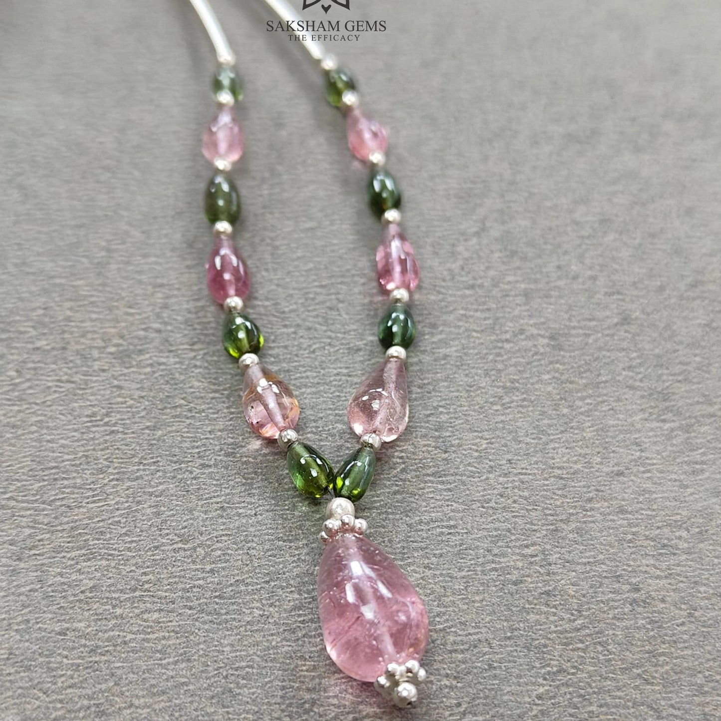 Watermelon Tourmaline Gemstone Loose Beads : 12.70cts Natural Multi Color Tourmaline Plain Teardrops Nuggets 3.5mm - 11.5mm