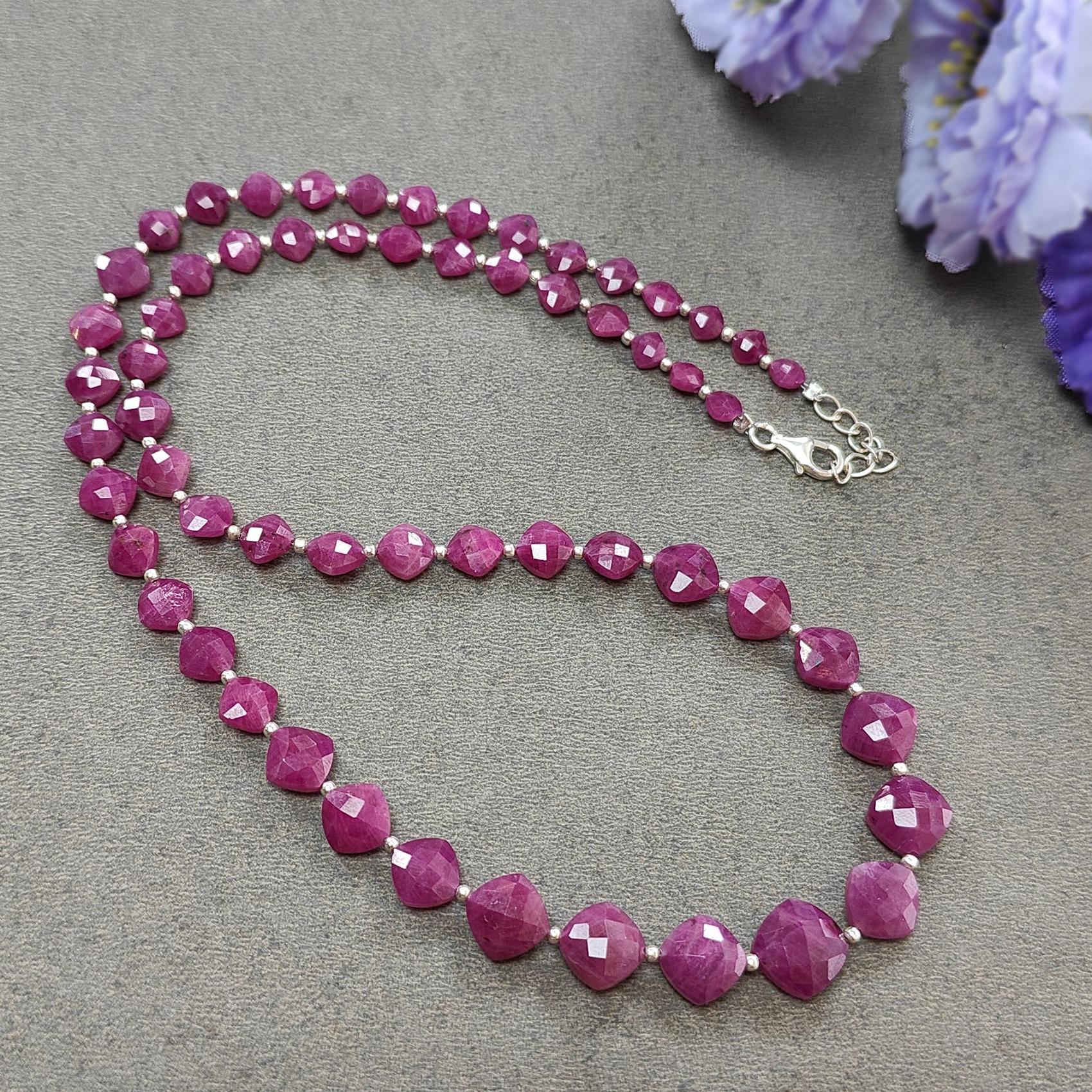 Ruby Beads Necklace