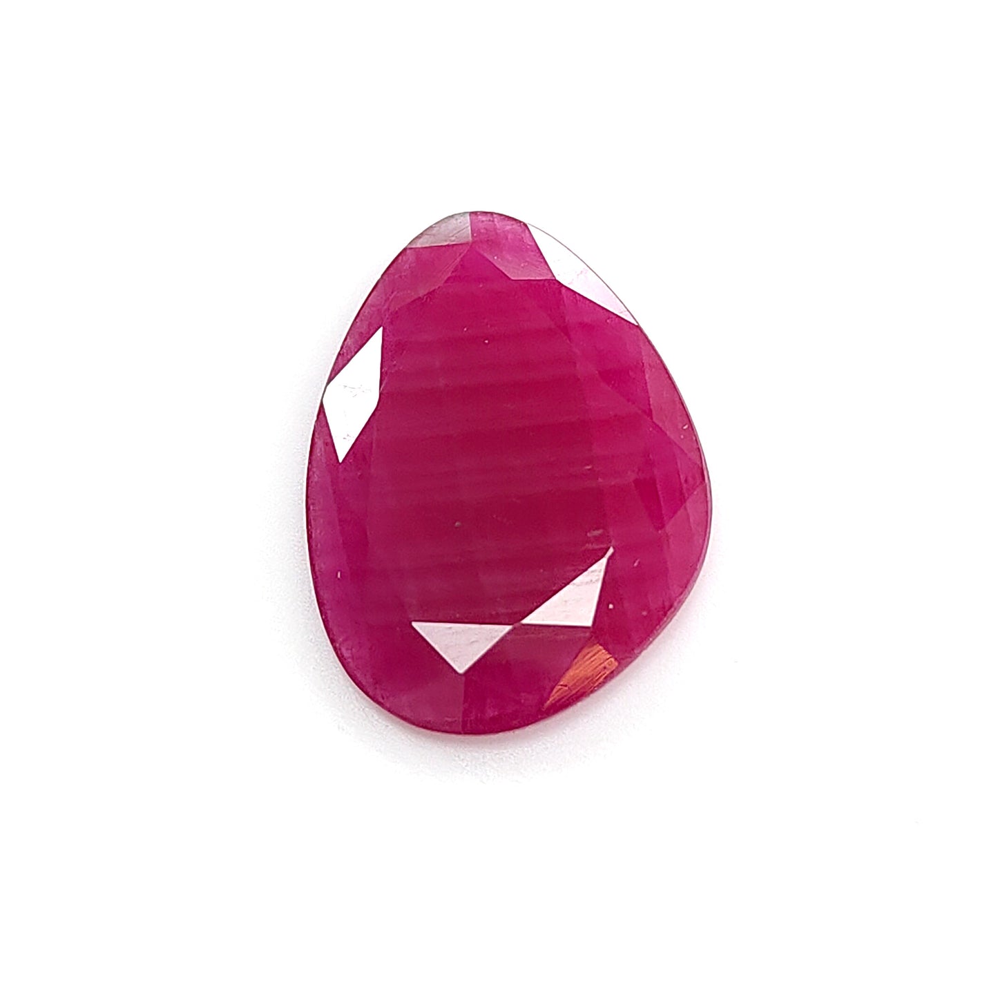 Ruby Gemstone Normal Cut : 6.70cts Natural Untreated Unheated Red Ruby Uneven Shape 19*14mm 1pcs