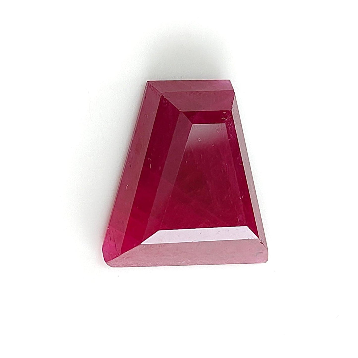 Ruby Gemstone Step Cut :23.30cts Natural Untreated Unheated Red Ruby Trapezium Shape 19*18mm 1pc