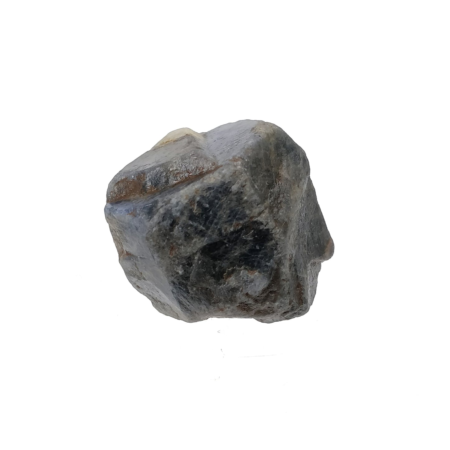 RECORD KEEPER Blue SAPPHIRE Gemstone Crystal : 179.95cts Natural Unheated Triangle Formative Sapphire Rough Specimen 28.5*25mm