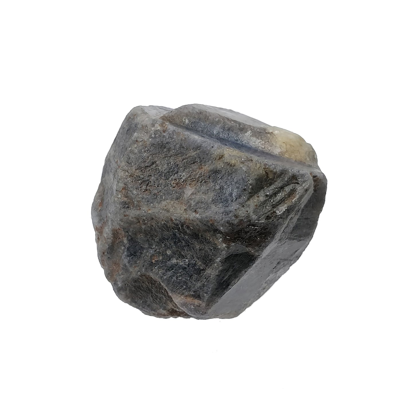 RECORD KEEPER Blue SAPPHIRE Gemstone Crystal : 179.95cts Natural Unheated Triangle Formative Sapphire Rough Specimen 28.5*25mm