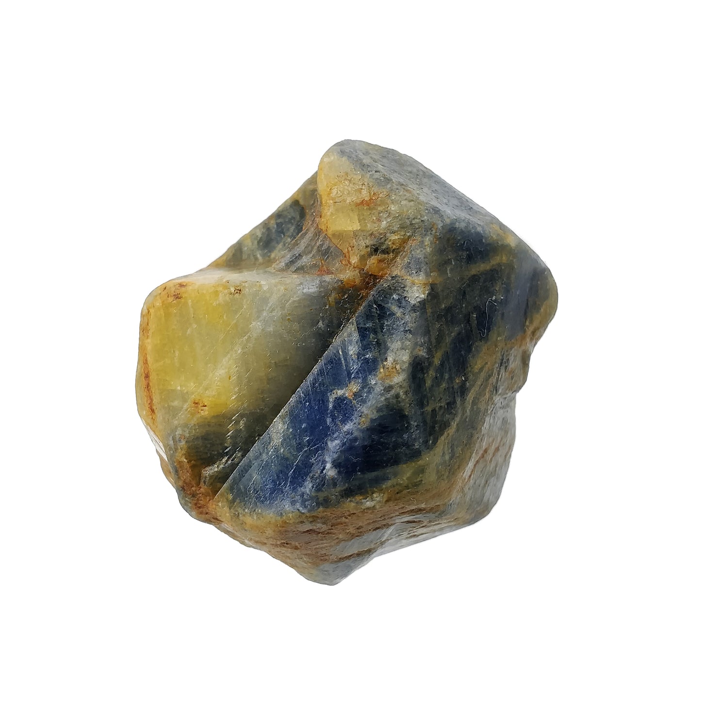 RECORD KEEPER Blue SAPPHIRE Gemstone Crystal : 589.40cts Natural Unheated Triangle Formative Sapphire Rough Specimen 45*35mm