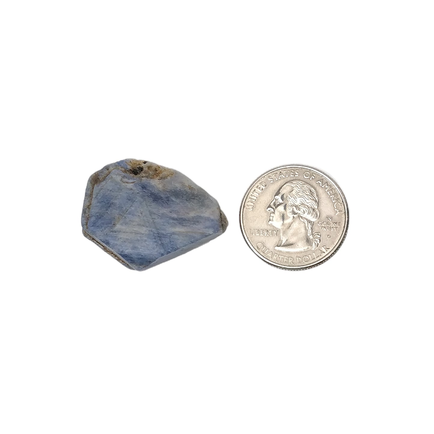 RECORD KEEPER Blue SAPPHIRE Gemstone Crystal : 66.35cts Natural Unheated Triangle Formative Sapphire Rough Specimen 31.5*25mm
