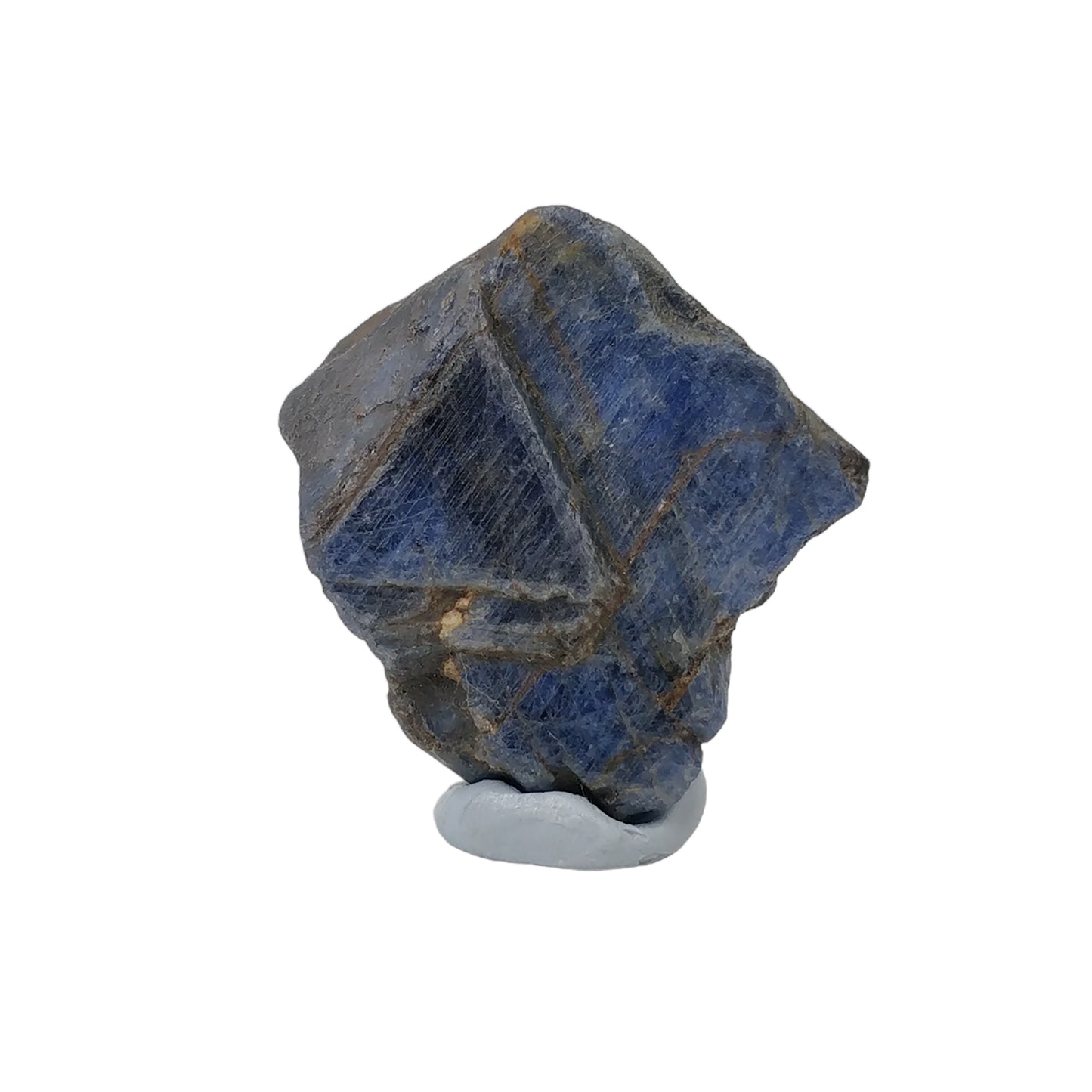 RECORD KEEPER Blue SAPPHIRE Gemstone Crystal : 362.25cts Natural Unheated Triangle Formative Sapphire Rough Specimen 40*40mm