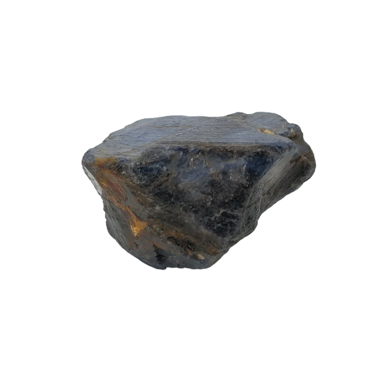 RECORD KEEPER Blue SAPPHIRE Gemstone Crystal : 362.25cts Natural Unheated Triangle Formative Sapphire Rough Specimen 40*40mm