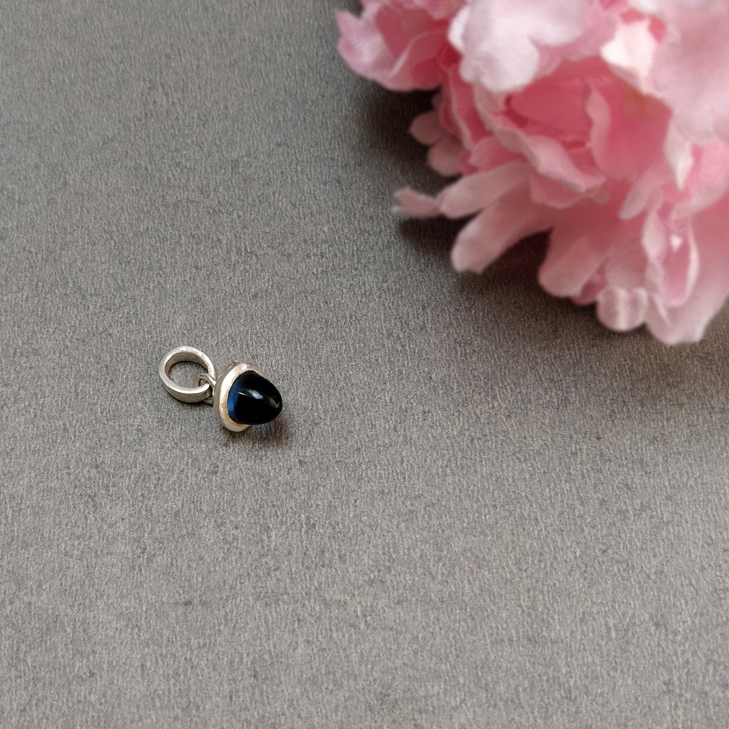 925 Sterling Silver Rhinestone Pendant : 1.80gms(Approx) Fashion Mini Size Bullet Pendant With Normal Loop 0.80" Gift For Her