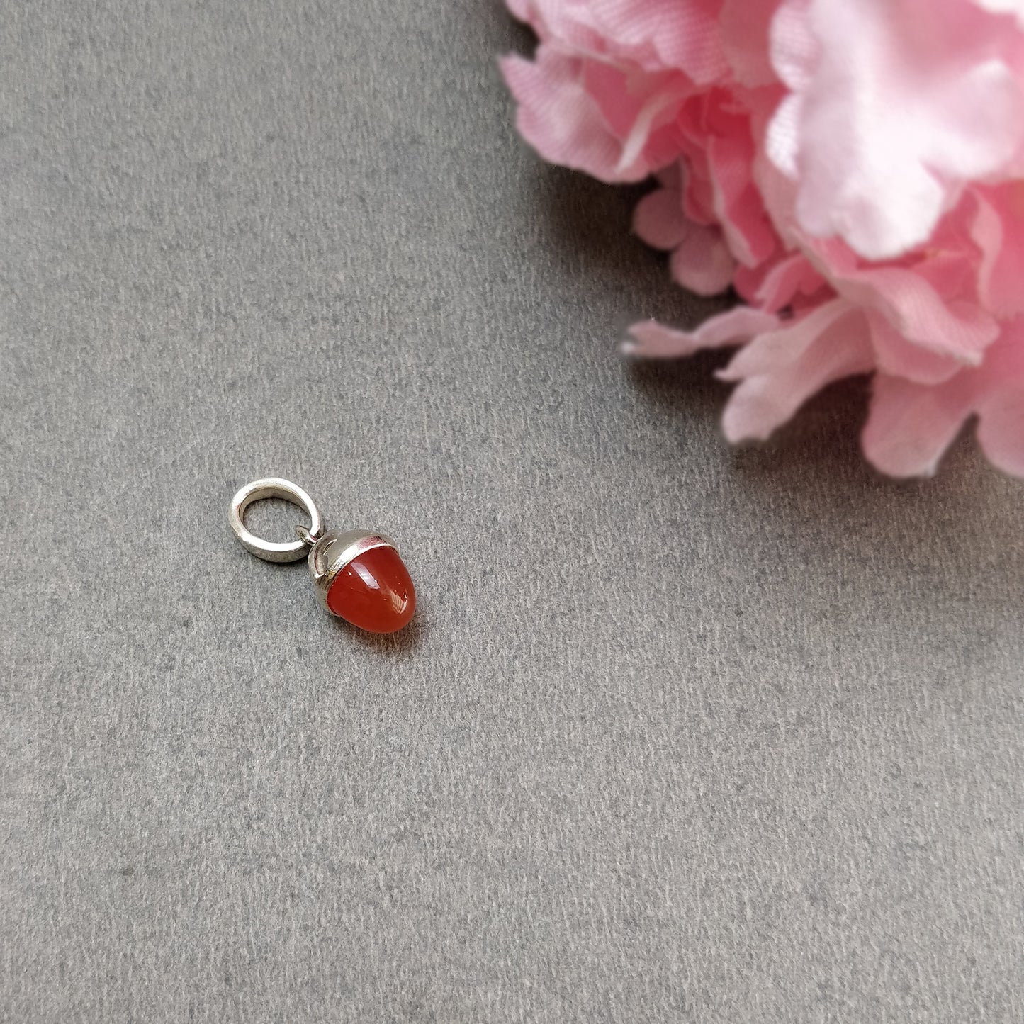 925 Sterling Silver Rhinestone Pendant : 1.80gms(Approx) Fashion Mini Size Bullet Pendant With Normal Loop 0.80" Gift For Her