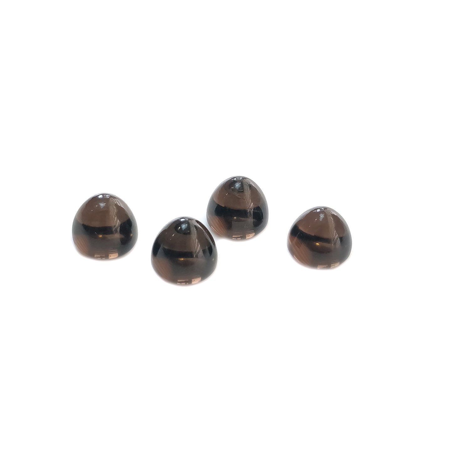 Natural Untreated Smoky Quartz Gemstone Bullet Cabochon 8.30cts approx each 11mm