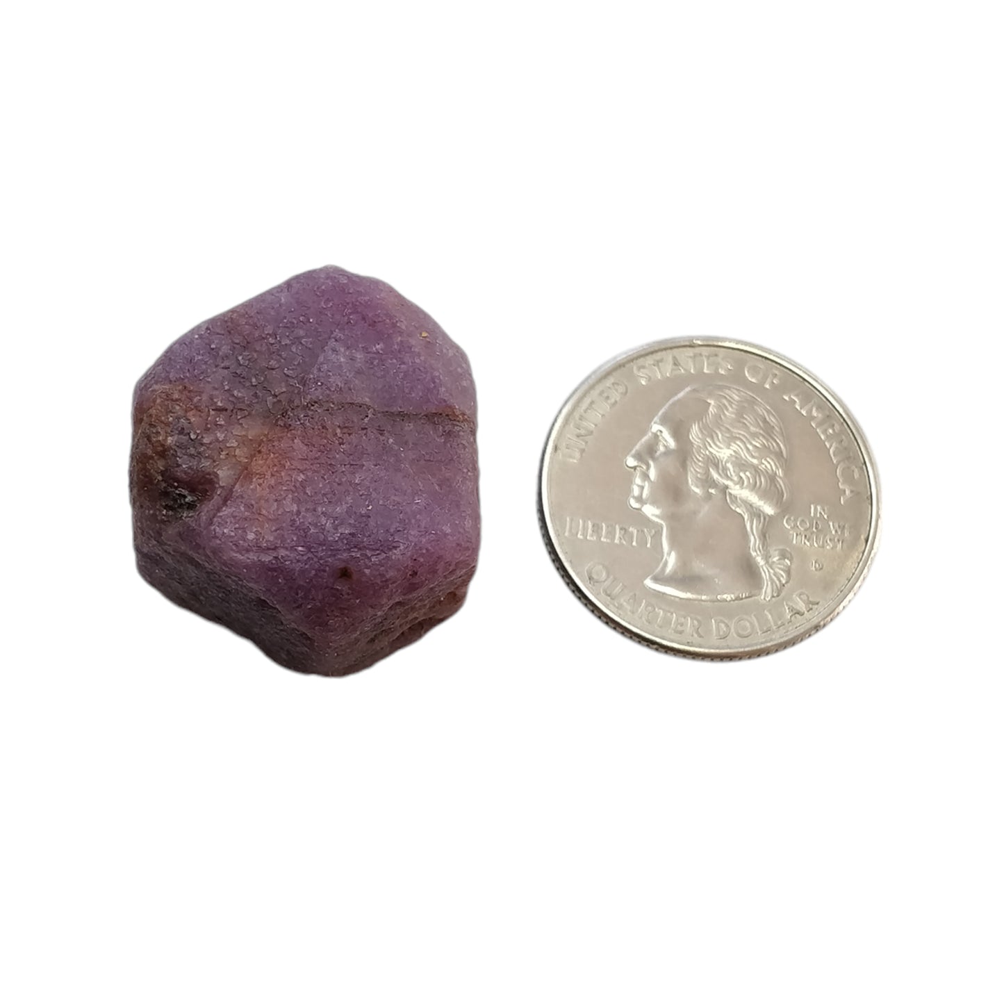 Record Keeper Ruby Gemstone Crystal : 126.20cts Natural Untreated Unheated Red Ruby Triangle Formative Specimen 25*23mm