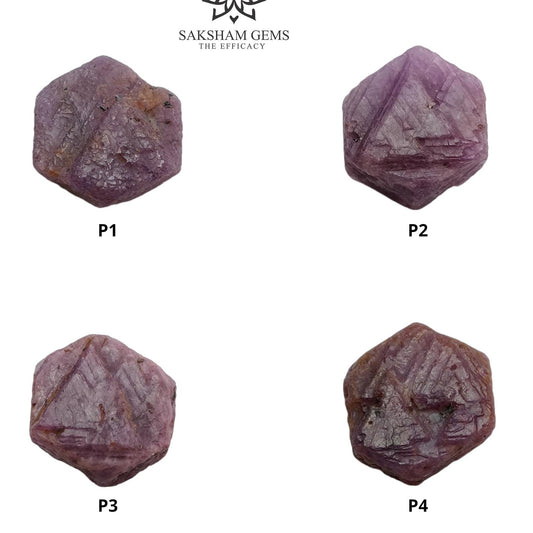 Record Keeper Ruby Gemstone Crystal : Natural Untreated Unheated Red Ruby Triangle Formative Specimen