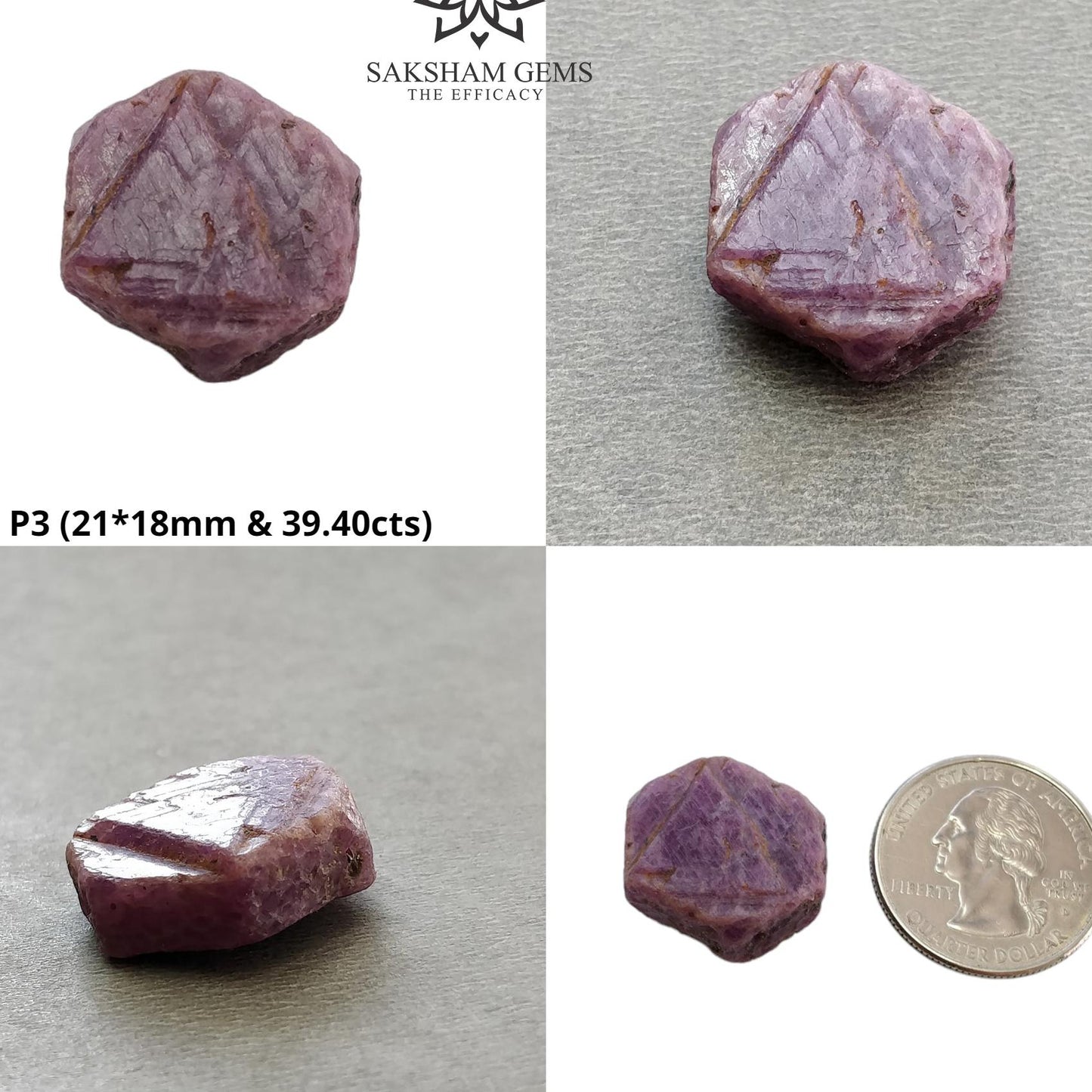 Record Keeper Ruby Gemstone Crystal : Natural Untreated Unheated Red Ruby Triangle Formative Specimen