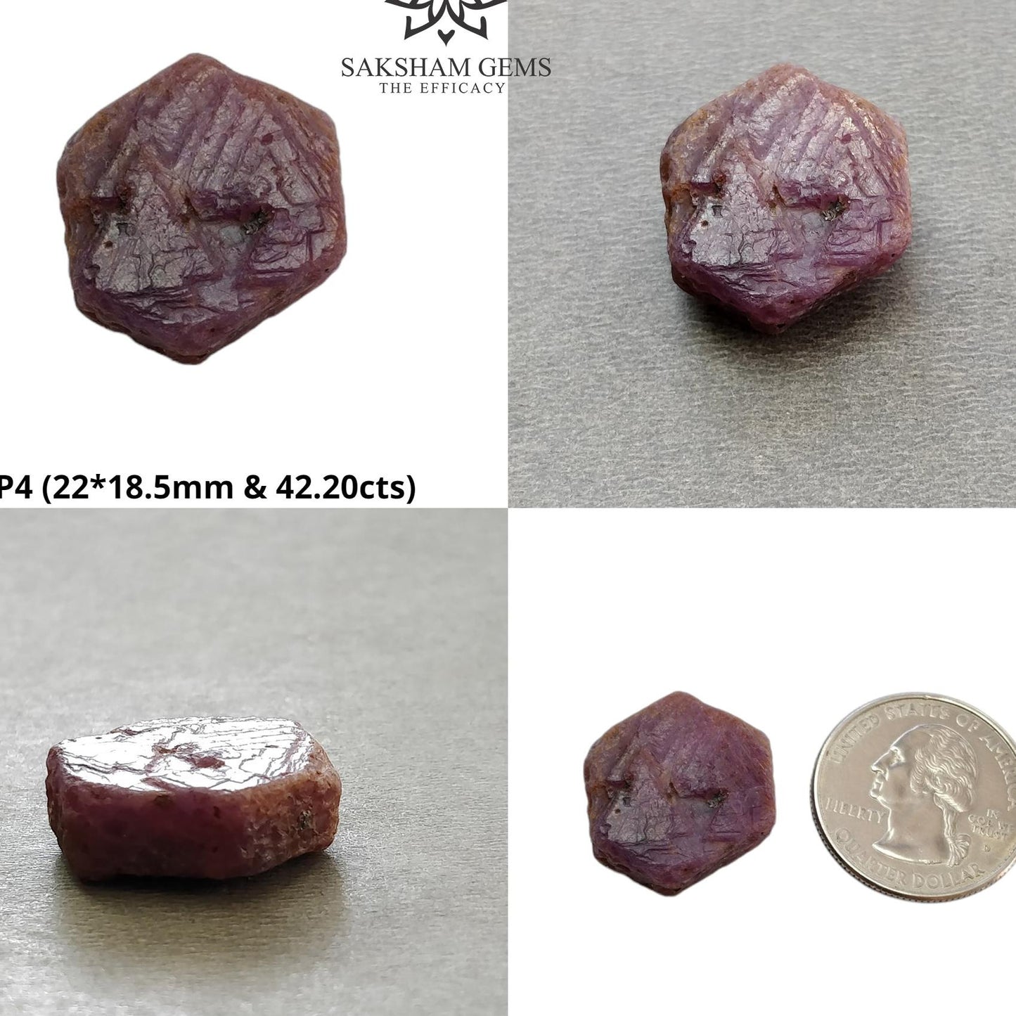 Record Keeper Ruby Gemstone Crystal : Natural Untreated Unheated Red Ruby Triangle Formative Specimen