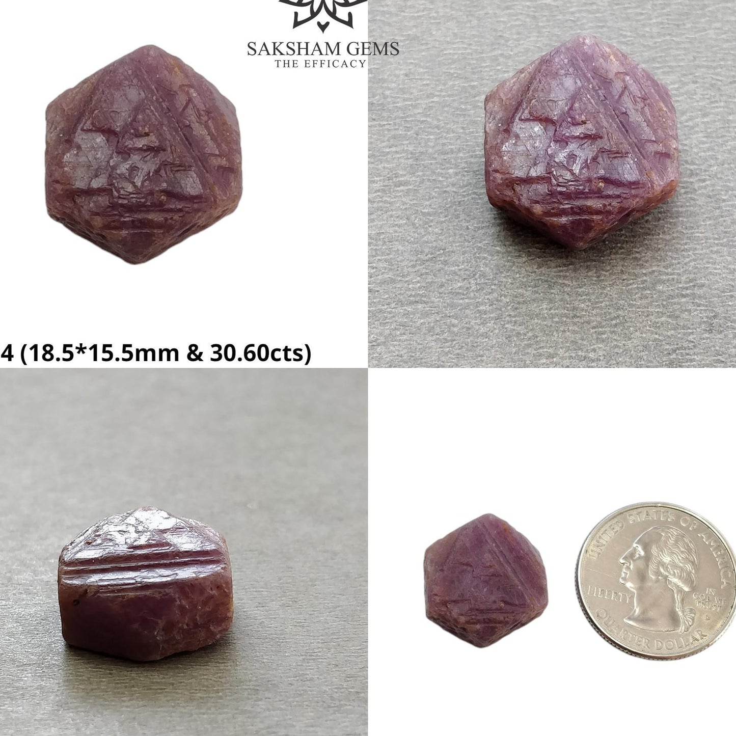 Record Keeper Ruby Gemstone Crystal : Natural Untreated Unheated Red Ruby Triangle Formative Specimen
