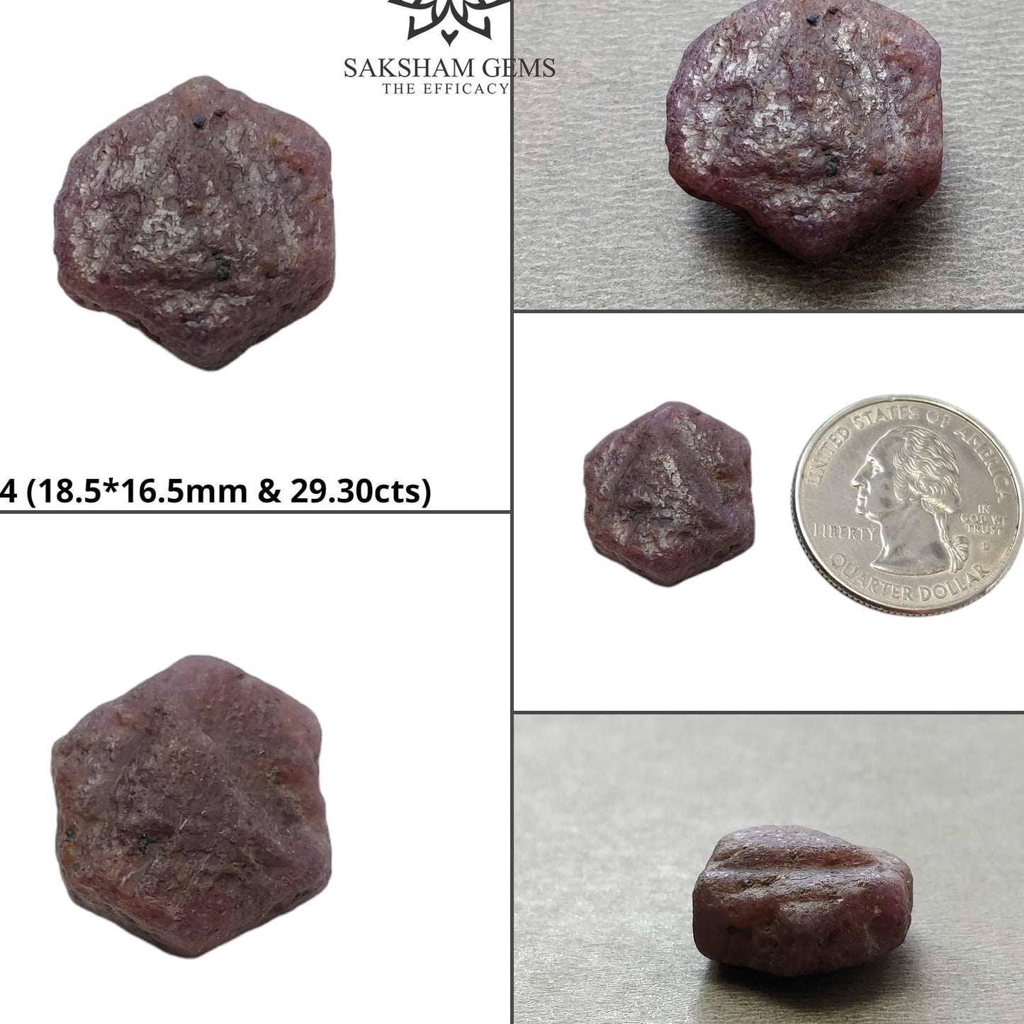 Record Keeper Ruby Gemstone Crystal : Natural Untreated Unheated Red Ruby Triangle Formative Specimen