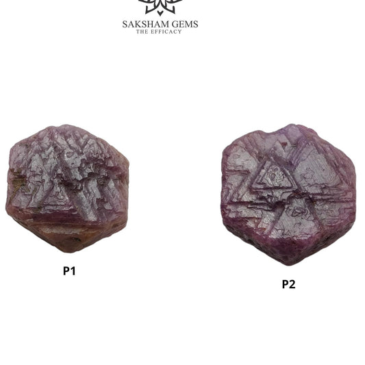 Record Keeper Ruby Gemstone Crystal : Natural Untreated Unheated Red Ruby Triangle Formative Specimen