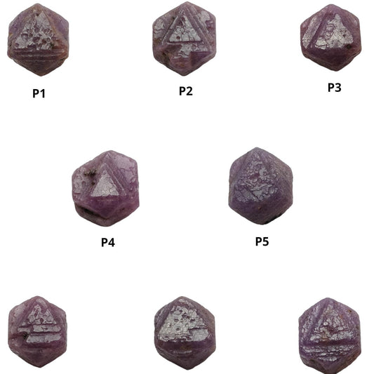 Record Keeper Ruby Gemstone Crystal : Natural Untreated Unheated Red Ruby Triangle Formative Specimen