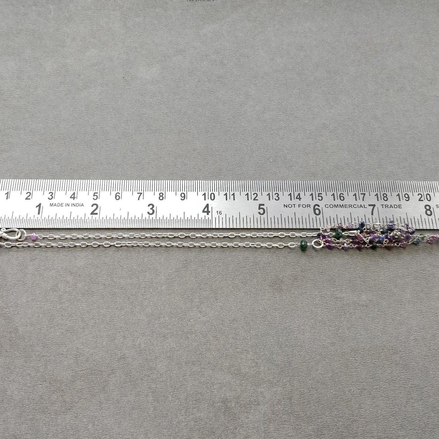 925 Sterling Silver Jewelry : 9.26gms Natural Untreated Blue & Multi SAPPHIRE Gemstone Beads Necklace Drop Dangle Earring Jewelry Set