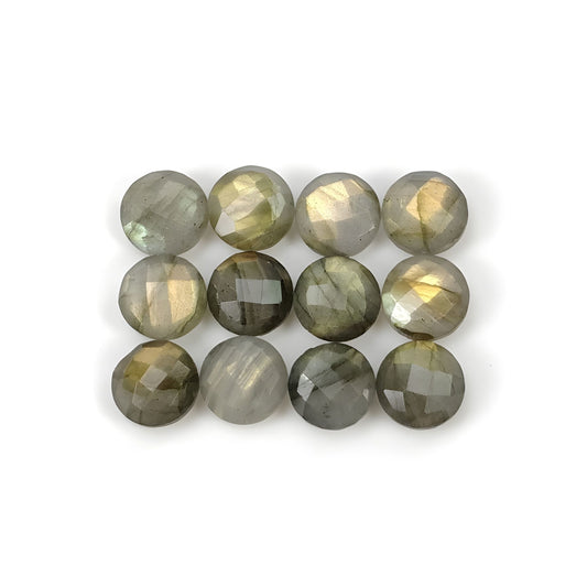 labradorite checker cut gemstone