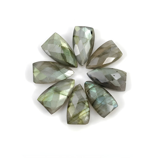 labradorite checker cut gemstone