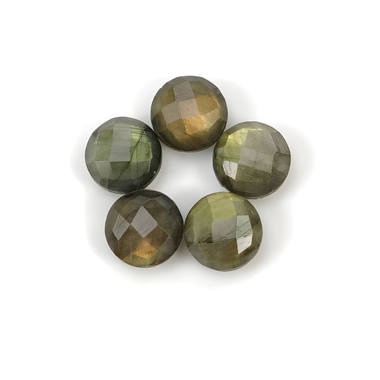 labradorite checker cut gemstone