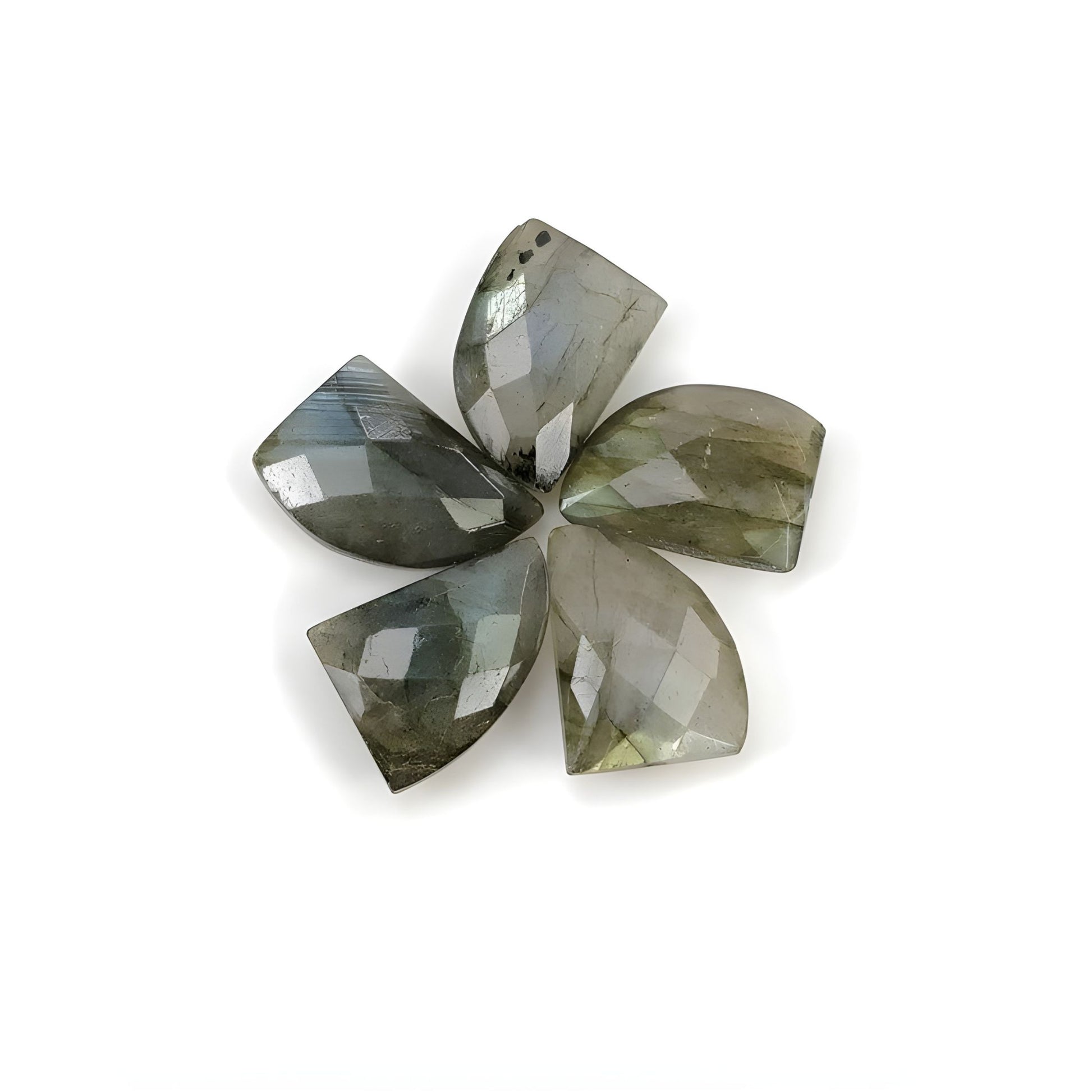 labradorite checker cut gemstone