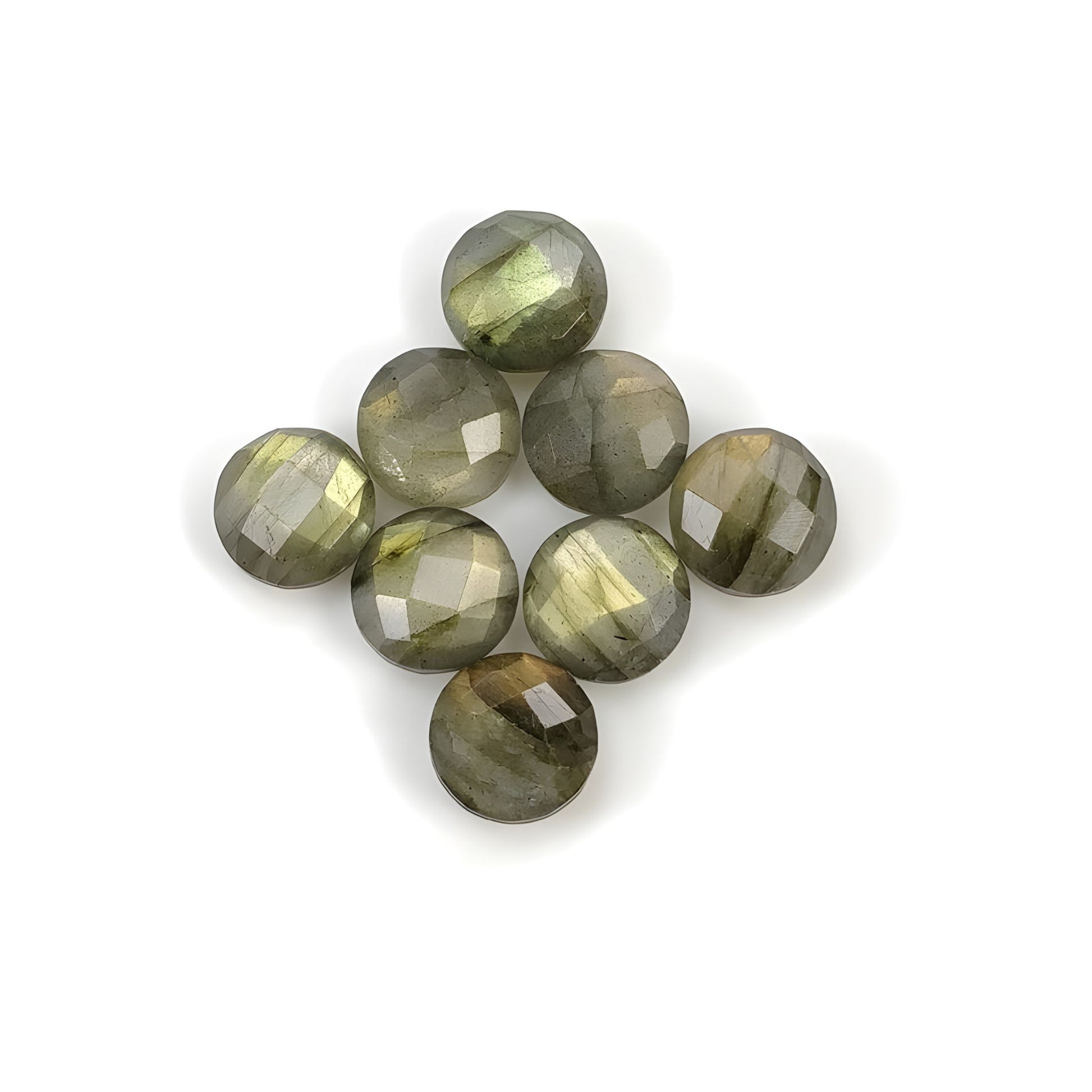 labradorite checker cut gemstone