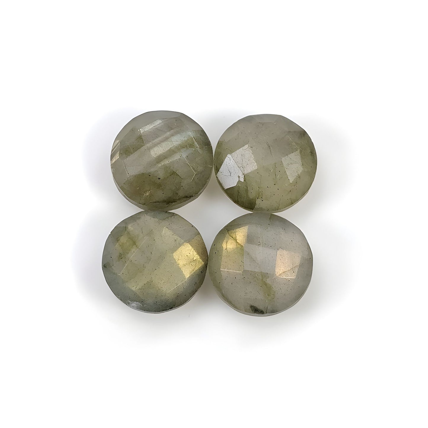 labradorite checker cut gemstone