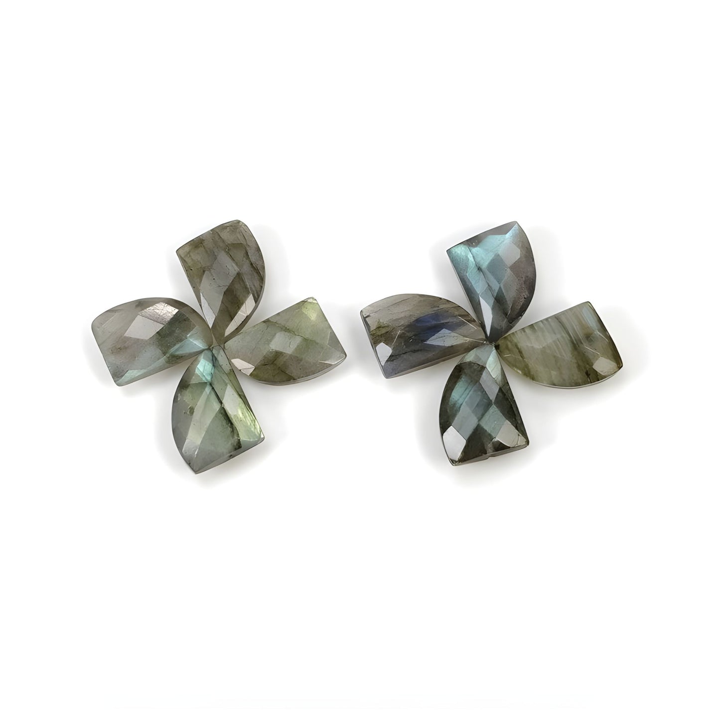 labradorite checker cut gemstone