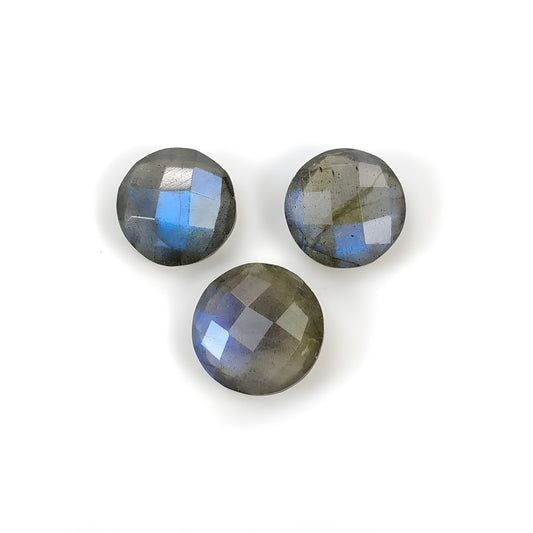 labradorite checker cut gemstone