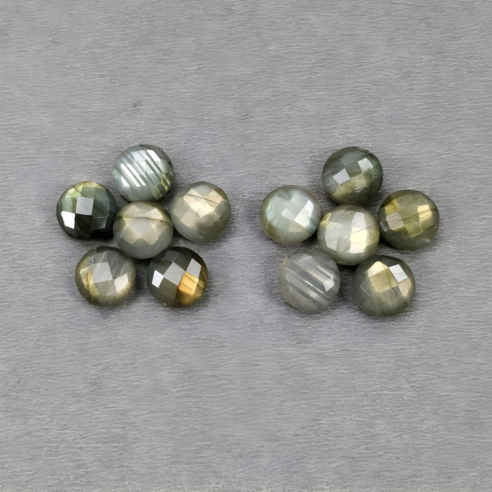 ラブラドライトチェッカーカット